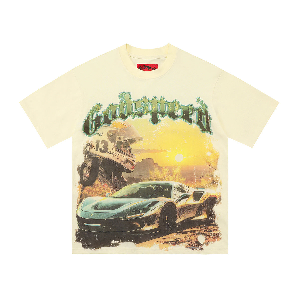 Camiseta Godspeed Sunset Drift Layered Cream