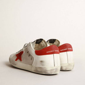 Tênis Golden Goose LTD Super-Star White Red Star