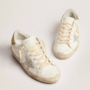 Tênis Golden Goose Super-Star White Star Silver