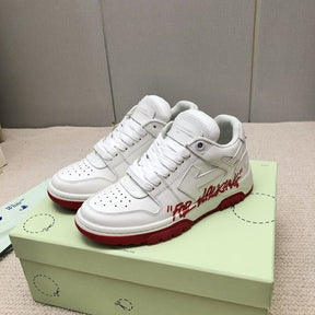 Tênis Off-White Out of Office Low For Walking White Red
