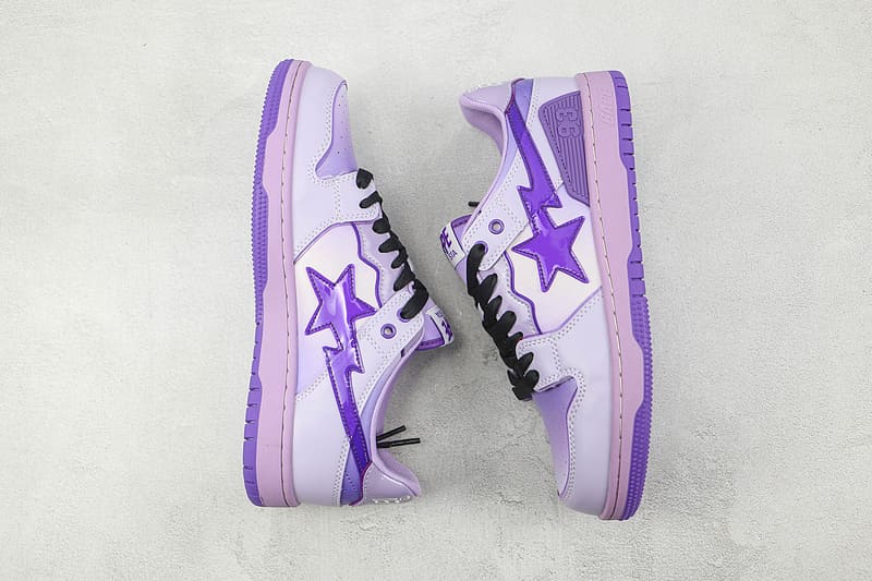 Tênis A Bathing Ape Bape SK8 Sta Purple