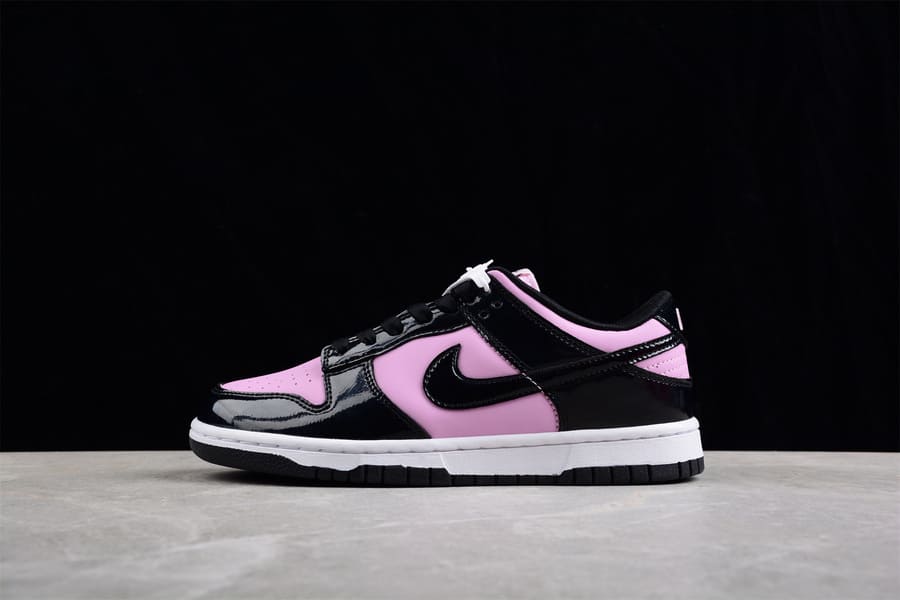 Tênis Nike Dunk Low Black Patent Pink