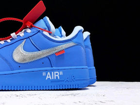 Tênis Nike X Off White Air Force 1 Low University Blue