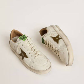 Tênis Golden Goose Stardan Canvas White khaki