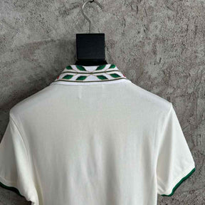 Camiseta Polo Casablanca Classic Laurel Branca