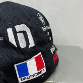 Boné Balenciaga Racer Cotton Drill Black