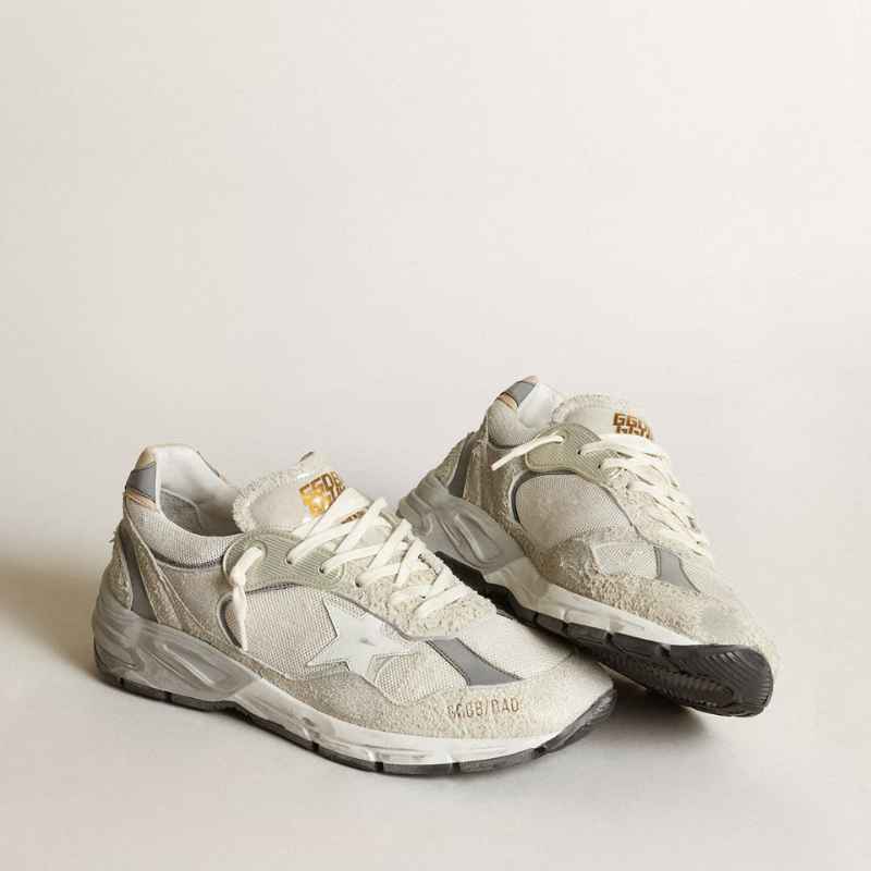Tênis Golden Goose Dad-Star White Gray