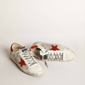 Tênis Golden Goose LTD Super-Star White Red Star