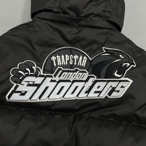 Jaqueta Trapstar Shooters Hooded Puffer Black/Reflective