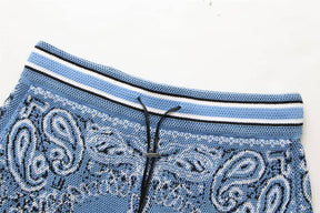 Shorts Amiri Bandana Crochet Basketball Blue