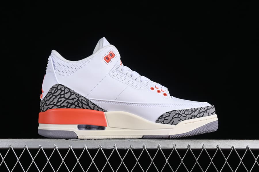 Tênis Air Jordan 3 White Georgia Peach