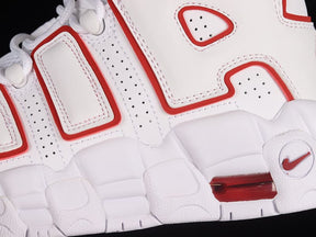 Tênis Nike Air More Uptempo White Varsity Red Outline