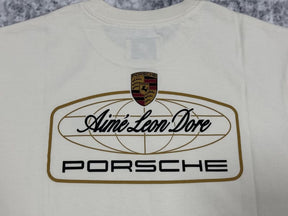 Camiseta Aimé Leon Dore x Porsche 993 Turbo Racing White Cream