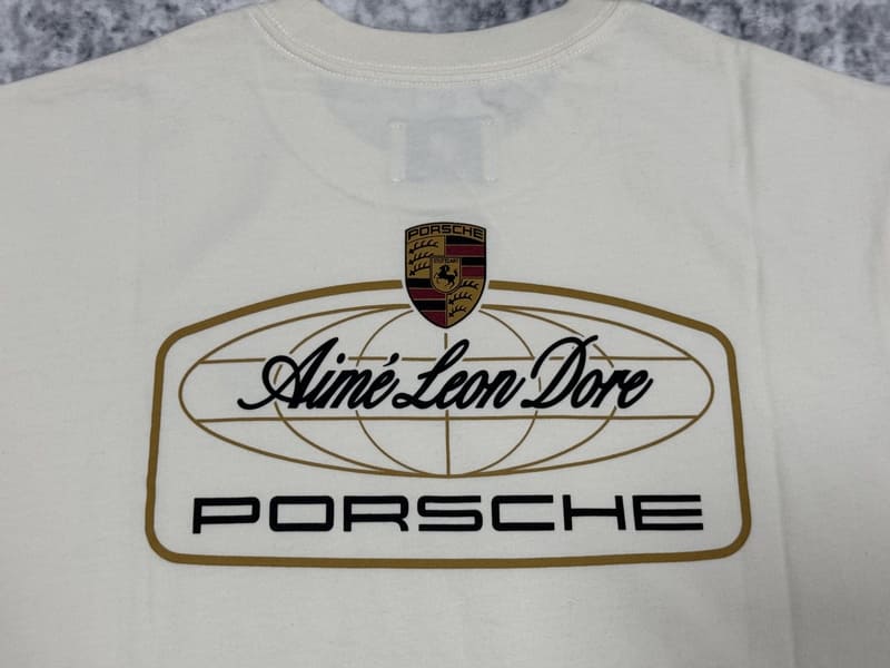 Camiseta Aimé Leon Dore x Porsche 993 Turbo Racing White Cream