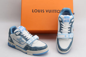 Tênis Louis Vuitton Trainer Monogram Denim