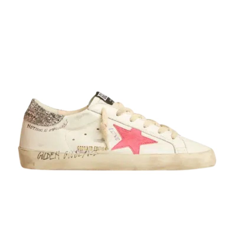 Tênis Golden Goose LTD Super-Star White Pink