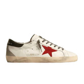 Tênis Golden Goose Super-Star White Red