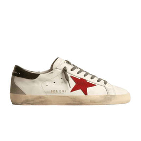 Tênis Golden Goose Super-Star White Red