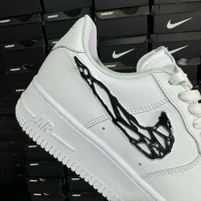 Tênis Nike Air Force 1 Liquid Metal Swoosh Black