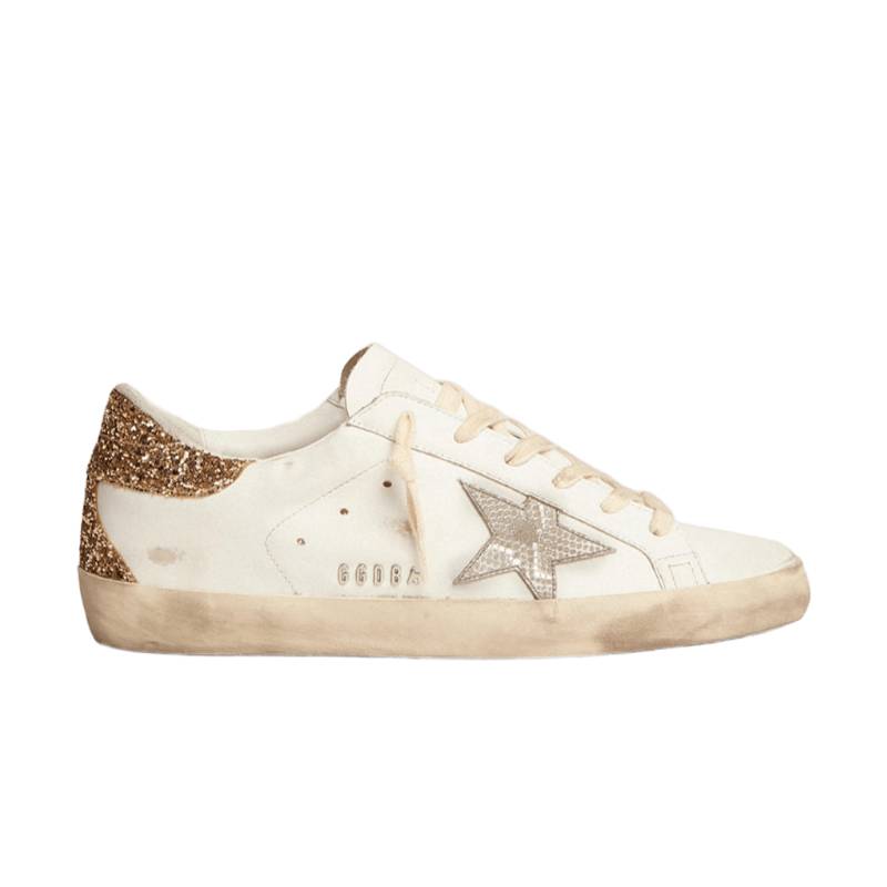 Tênis Golden Goose Super-Star White Star Silver