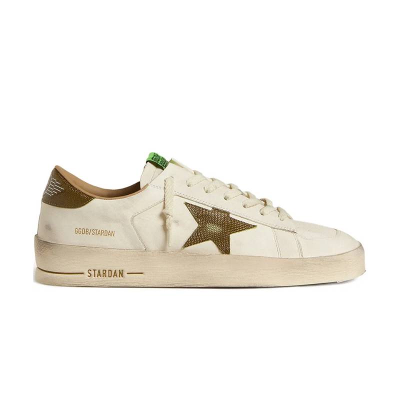 Tênis Golden Goose Stardan Canvas White khaki