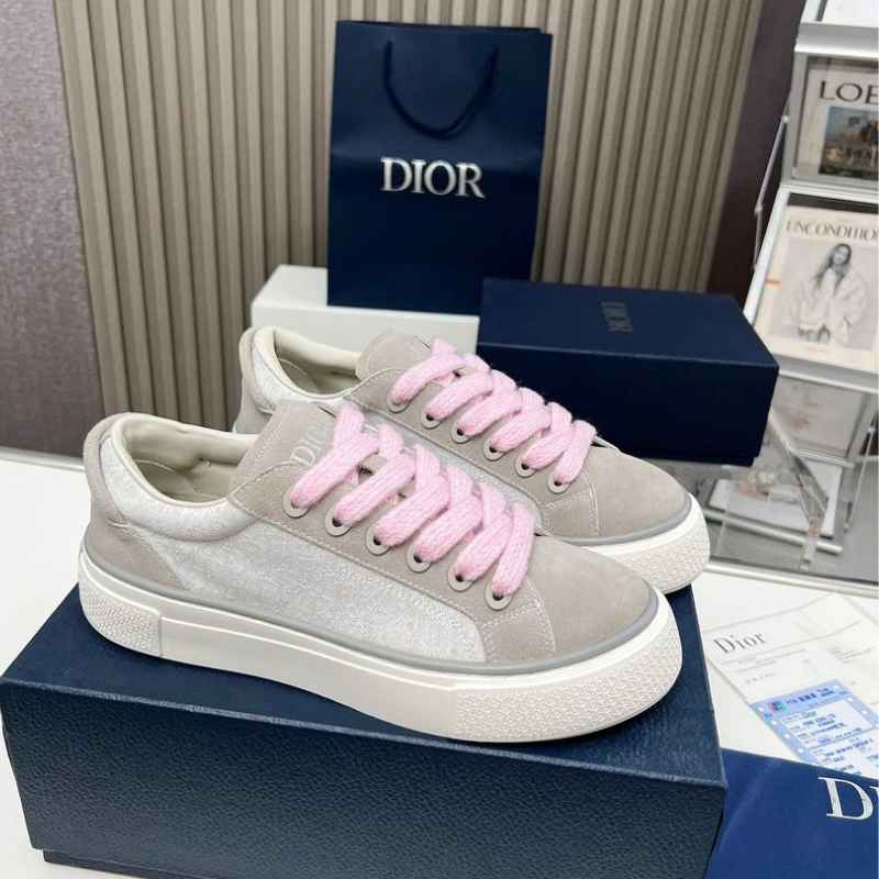 Tênis Dior B33 Grey White Oblique Jacquard