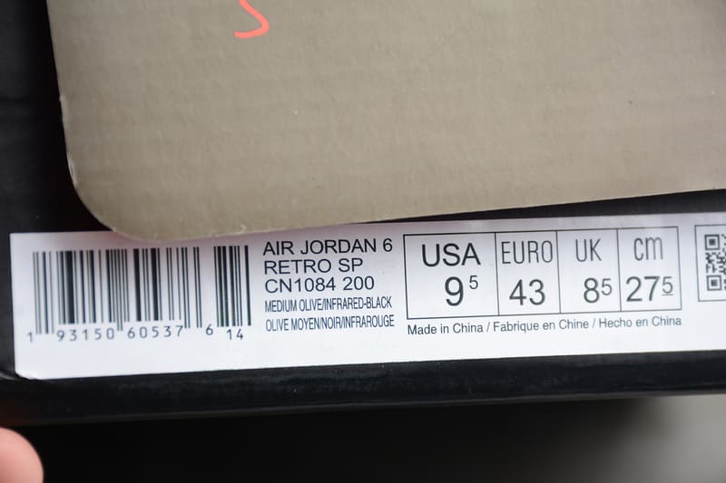 Tênis Air Jordan 6 Retro Travis Scott "Olive"