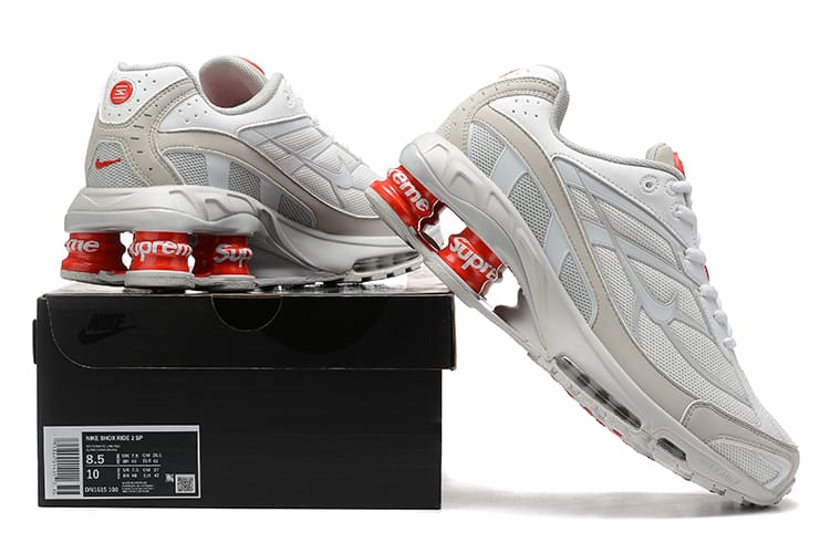 Tênis Nike Shox x Supreme Ride 2 White