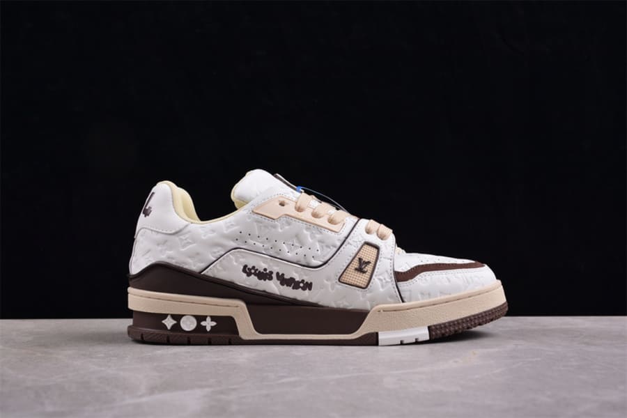Tênis Louis Vuitton LV Trainer Tyler, the Creator White Mocha