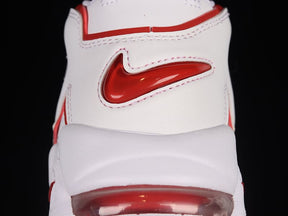 Tênis Nike Air More Uptempo White Varsity Red Outline