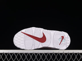 Tênis Nike Air More Uptempo White Varsity Red Outline