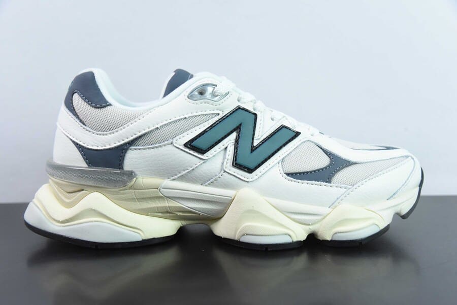 Tênis New Balance 9060 Sea Salt New Spruce Dark Arctic Grey
