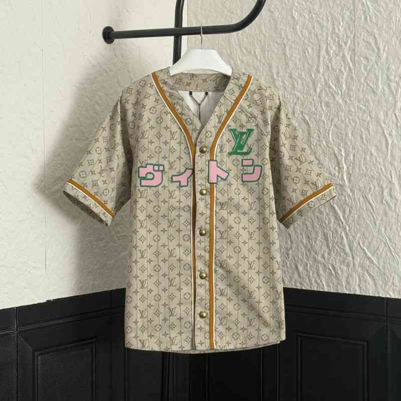 Camisa Louis Vuitton Baseball Wear Beige
