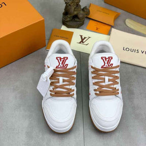 Tênis Louis Vuitton LV Trainer White Red
