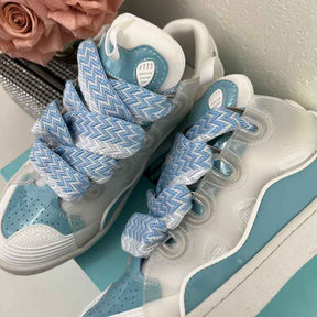 Tênis Lanvin Curb White Light Blue
