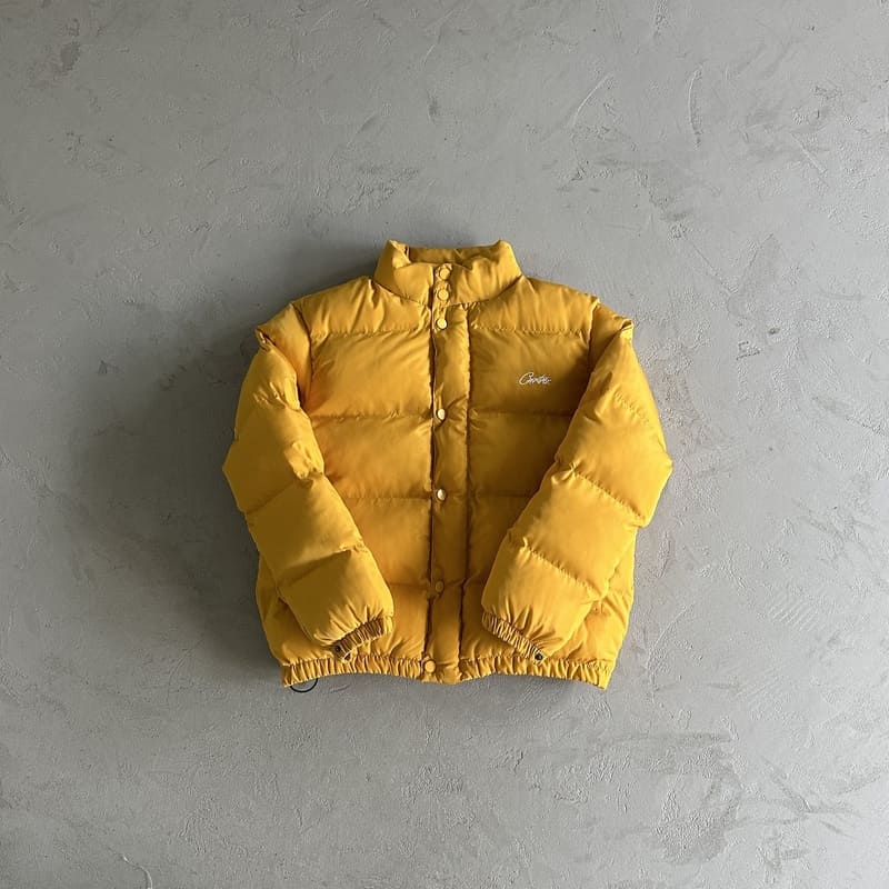 Jaqueta Corteiz Bolo Puffer Yellow