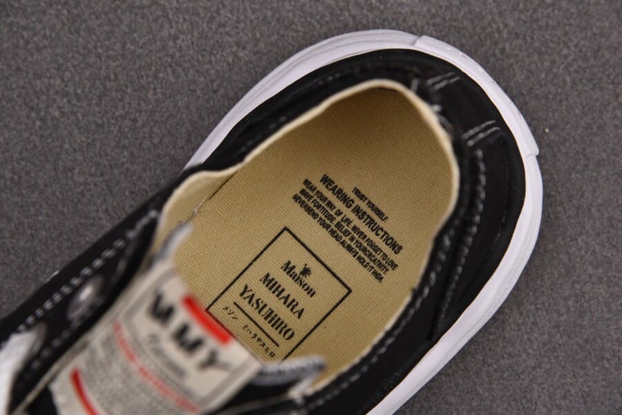 Tênis Maison Mihara Yasuhiro Peterson OG Sole Canvas Low Black