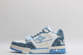 Tênis Louis Vuitton Trainer Monogram Denim