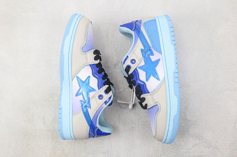 Tênis A Bathing Ape Bape SK8 Sta Blue White