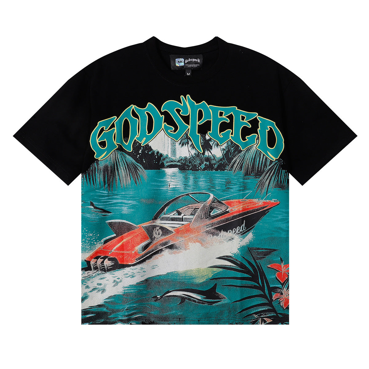 Camiseta Godspeed Miami Boat Black