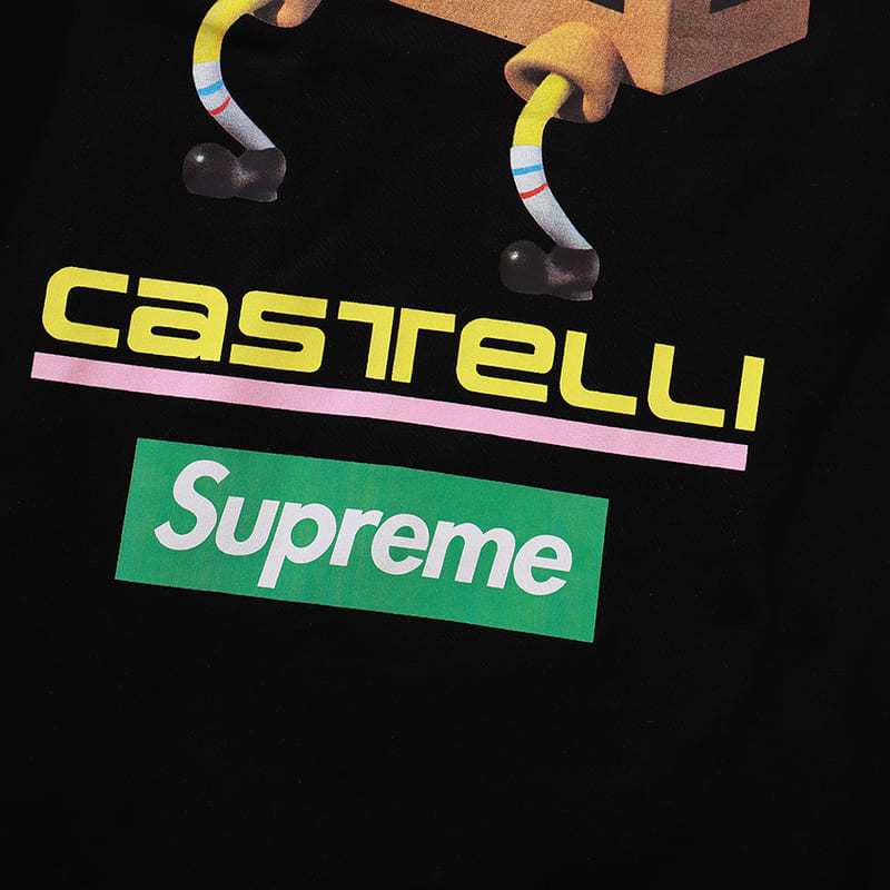 Camisa Supreme Castelli Racing x Bob Esponja Preta