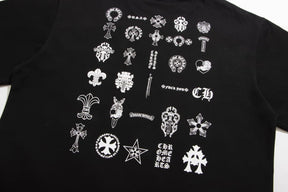 Camiseta Chrome Hearts Multi Logo Preta