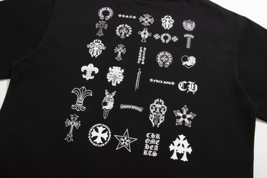 Camiseta Chrome Hearts Multi Logo Preta
