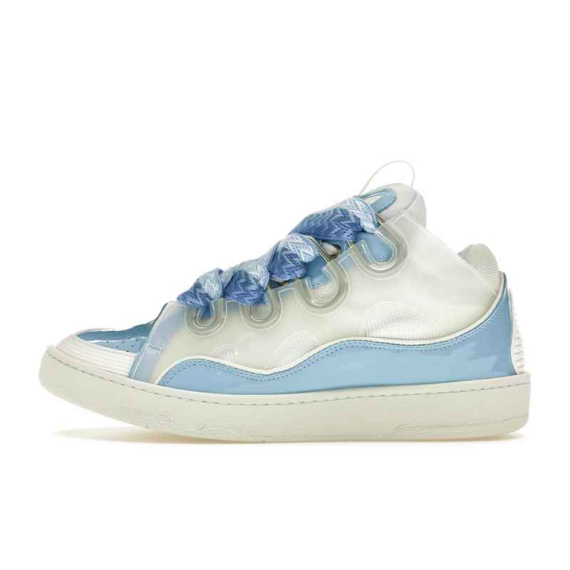 Tênis Lanvin Curb White Light Blue