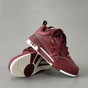 Tênis Louis Vuitton LV Skate Sneaker Bordeaux Red