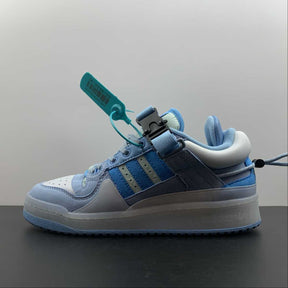 Tênis Adidas Bad Bunny x Forum Buckle Low Blue Tint