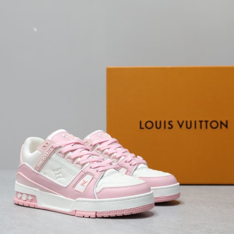 Tênis Louis Vuitton LV Trainer Rose Pink