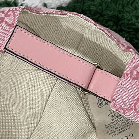 Boné Gucci GG Rosa Canvas