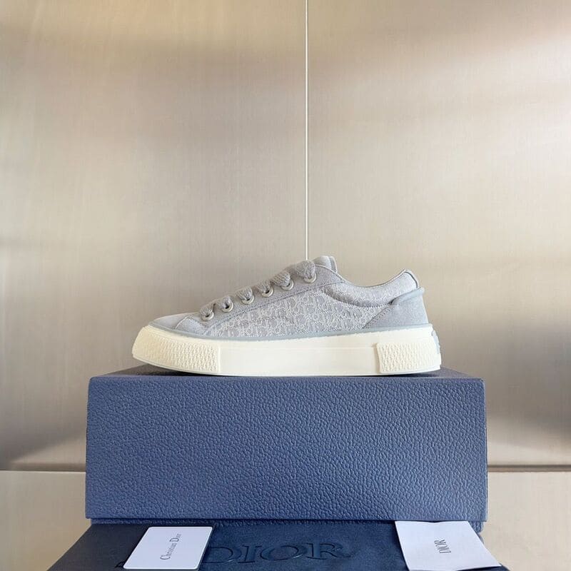 Tênis Dior B33 Gray Oblique Jacquard