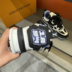 Tênis Louis Vuitton LV Skate Black White Light Blue